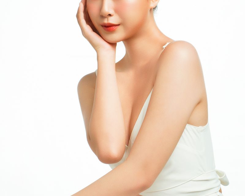 Beautiful woman with radiant glowing skin at Dermacian Jaipur